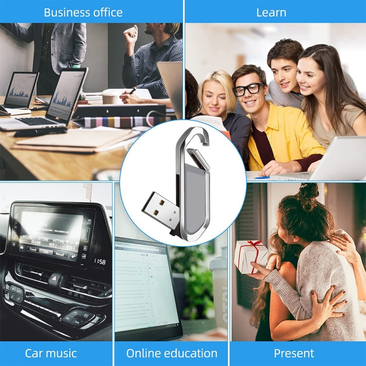 2GB Metallic Keychains Style USB 2.0 Flash Disk (Grey), 2GB (Grey) – Durable Build, Easy to Use