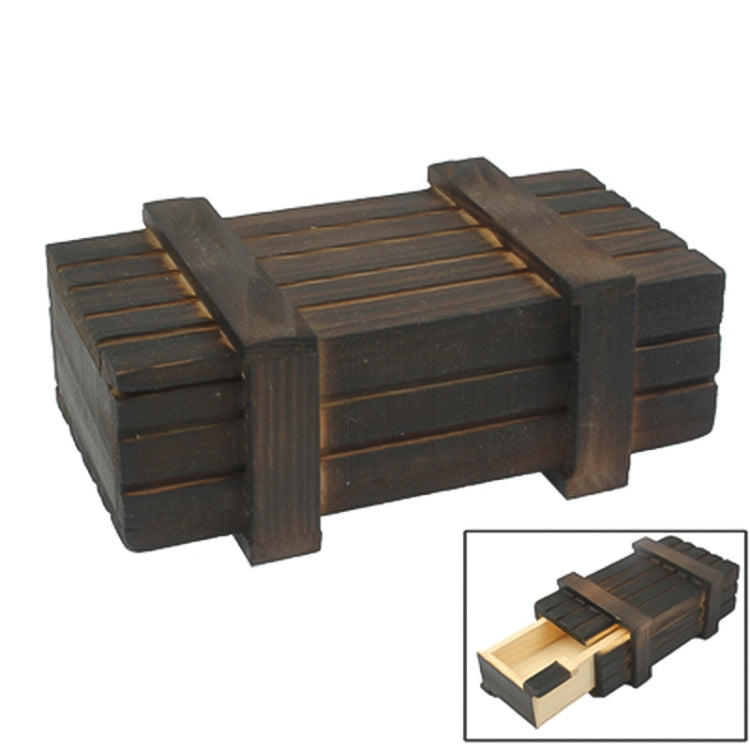 Magic Wooden Box with Secret Drawer, Size : S Size : S