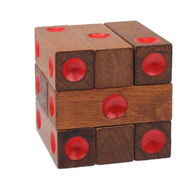 Educational Wooden Dice Pile-up Puzzle Brick Toy, Dice Dice