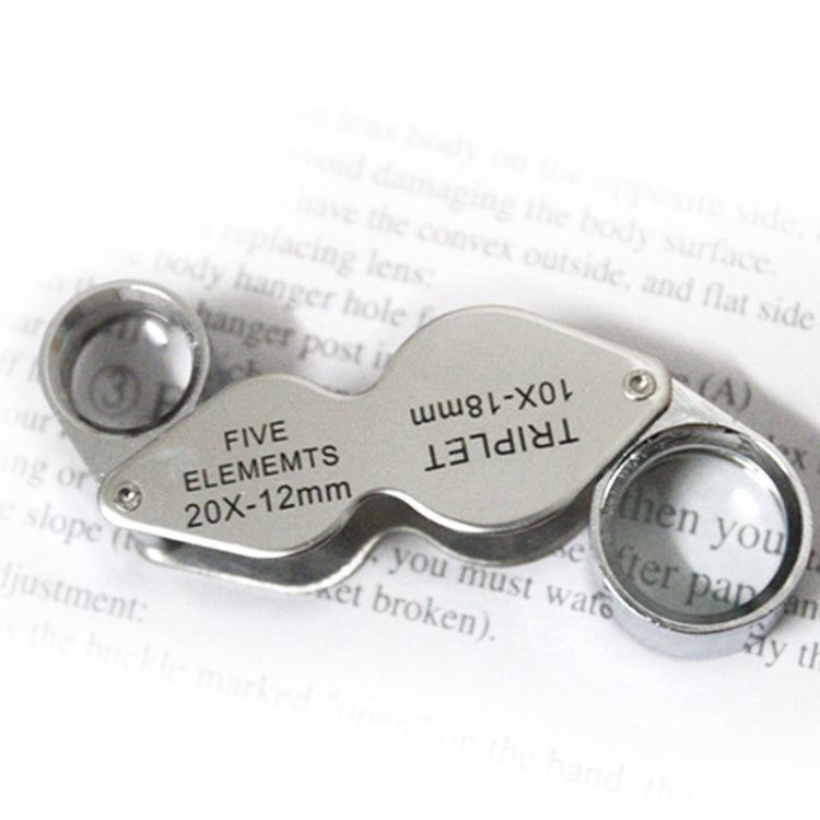 10X - 20X Portable & Rotatable Handheld Jewelry Loupe Magnifier Reading Magnifier (MG22181), 10X - 20X 10X - 20X