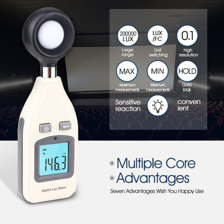 BENETECH Digital Light Lux Meter for Factory / School / House Various Occasion, Range: 0-200,000 Lux (GM1010), GM1010 – Durable Build, Easy to Use
