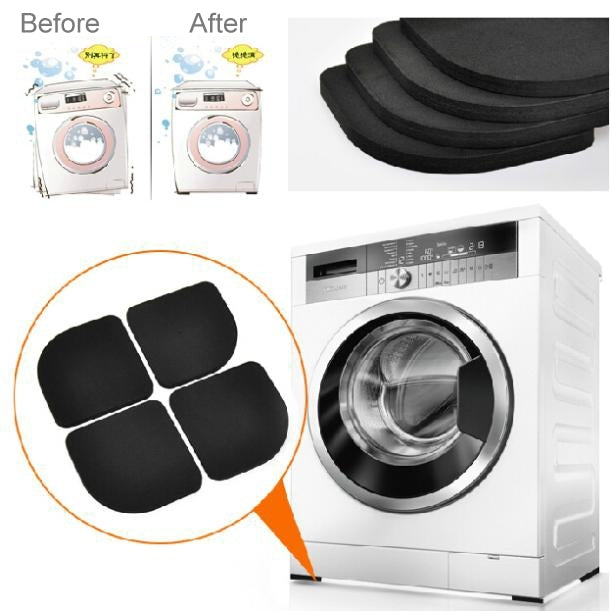 4 PCS Shockproof and Anti-slip Pad Mute Cotton for Washing Machine, Anti-slip Pad Mute Cotton – Shockproof
