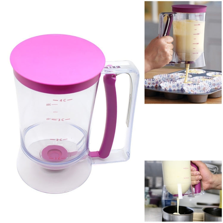 900ml Batter Dispenser Cupcake Measuring Cup, Pink Pink
