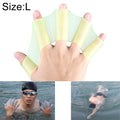 Silicone Swimming Web Fins Hand Flippers Training Gloves, L, Size: L Green, Size: L Blue Size: L Green Green