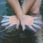 Silicone Swimming Web Fins Hand Flippers Training Gloves, L, Size: L Green, Size: L Blue