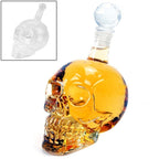 Crystal Glass Skull Bottle for Vodka & Whiskey & Beer Liqueur & Red Wine & Other Beverage, 350ML 350ML