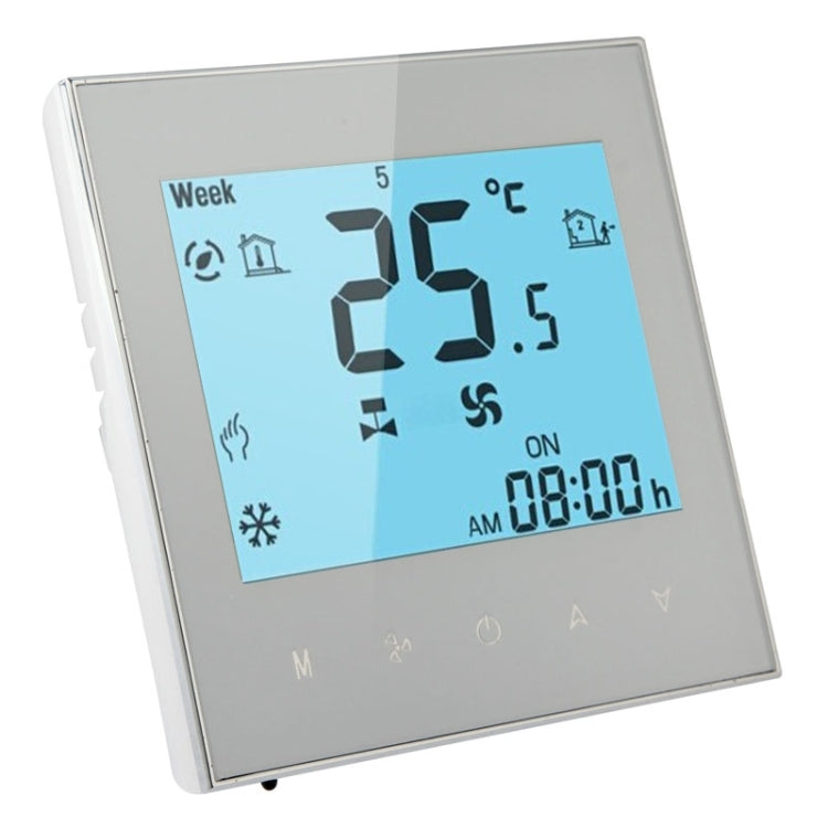 LCD Display Air Conditioning 2-Pipe Programmable Room Thermostat for Fan Coil Unit Default Title