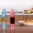 2-Way Pressing Type Leak-Proof Oil Bottle with Nozzle, Random Color Delivery, Pressing Type Oil Bottle