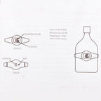 Celsius Degree Digital LCD Display Wine Bottle Thermometer, Suitable Bottle Diameter: 65-80mm (Black + Silver), TL802-TT