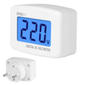 DM55-1 LCD AC Digital Voltage Meter Voltmeter, Measure Range: 110V-300V, EU Plug Default Title