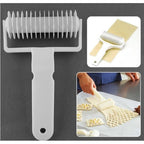 Pastry Lattice Roller Cutter, Dough Pizza Pastry Crimpers with Non-slip Handle Pizza Pastry Crimpers