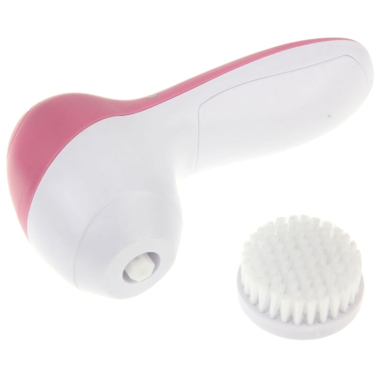 5 in 1 Beauty Care Brush Massager Scrubber Face Skin Care Electric Facial Cleanser, 5 in 1 AE-8782