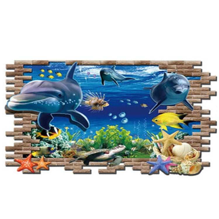3D Underwater World Creative Fashion Wall Stickers, Size: 60cm x 90cm, Underwater World – Durable Build, Easy to Use