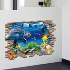 3D Underwater World Creative Fashion Wall Stickers, Size: 60cm x 90cm, Underwater World – Durable Build, Easy to Use