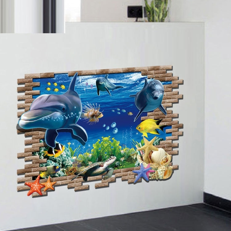 3D Underwater World Creative Fashion Wall Stickers, Size: 60cm x 90cm, Underwater World – Durable Build, Easy to Use
