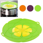 New Spill-Proof, Anti-Flutter and Heat-Resistant Silicone Pot Cover (Ramdom Color Delivery) Default Title