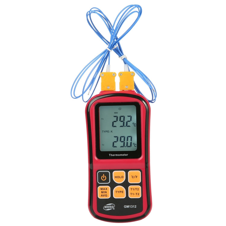BENETECH GM1312 2.4 inch LCD Screen Thermocouple Thermometer Measure J,K,T,E,N and R Type, Measure Range: -50~300C – Durable Build, Easy to Use