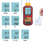 BENETECH GM1312 2.4 inch LCD Screen Thermocouple Thermometer Measure J,K,T,E,N and R Type, Measure Range: -50~300C – Durable Build, Easy to Use