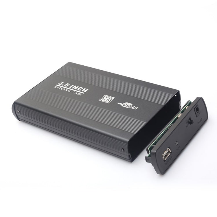 3.5 inch HDD SATA External Case, Support USB 2.0, SATA With 2.0A Power, SATA With 1.5A Power – Durable Build, Easy to Use