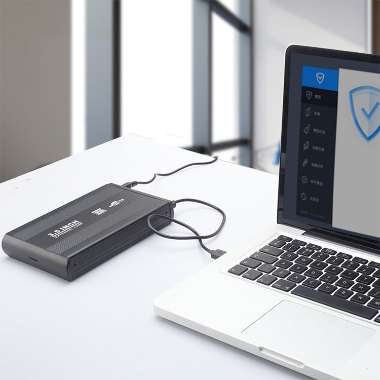 3.5 inch HDD SATA External Case, Support USB 2.0, SATA With 2.0A Power, SATA With 1.5A Power – Durable Build, Easy to Use