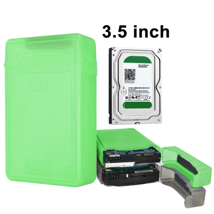 3.5 inch Hard Drive Disk HDD SATA IDE Plastic Storage Box Enclosure Case – Durable Build, Easy to Use Green