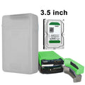 3.5 inch Hard Drive Disk HDD SATA IDE Plastic Storage Box Enclosure Case – Durable Build, Easy to Use Grey