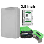 3.5 inch Hard Drive Disk HDD SATA IDE Plastic Storage Box Enclosure Case – Durable Build, Easy to Use Grey