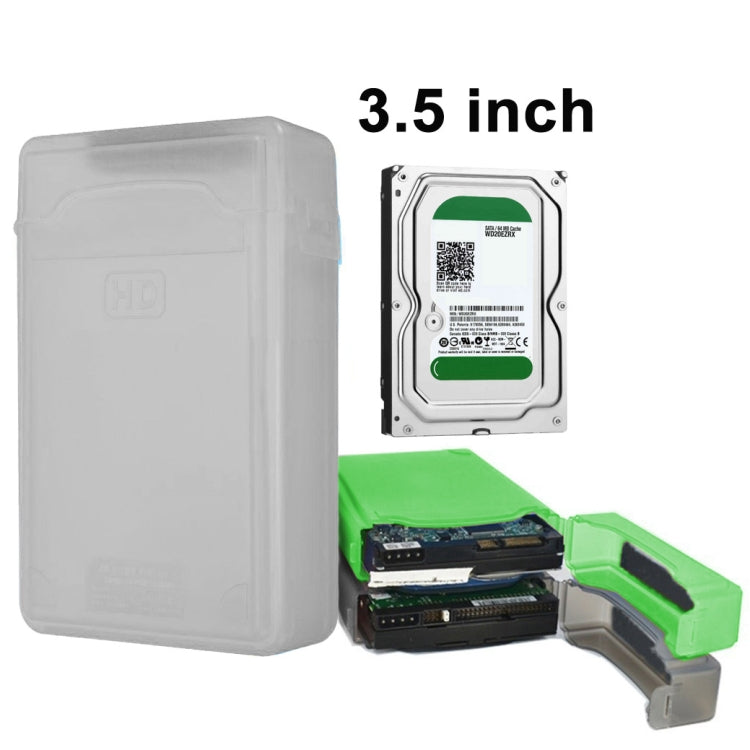3.5 inch Hard Drive Disk HDD SATA IDE Plastic Storage Box Enclosure Case – Durable Build, Easy to Use Grey