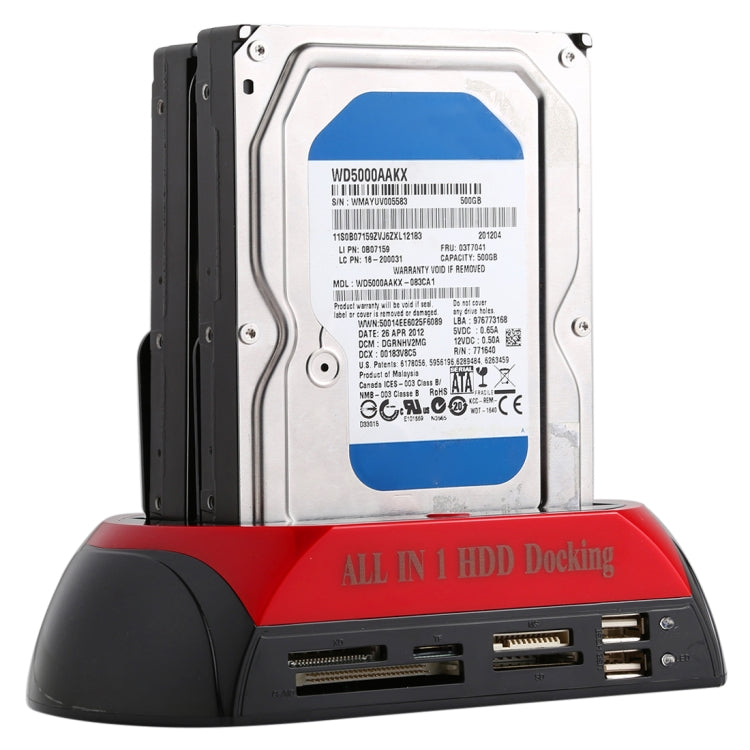All in 1 Dual 2.5 inch/3.5 inch SATA/IDE HDD Dock Station with Card Reader & Hub – TPU