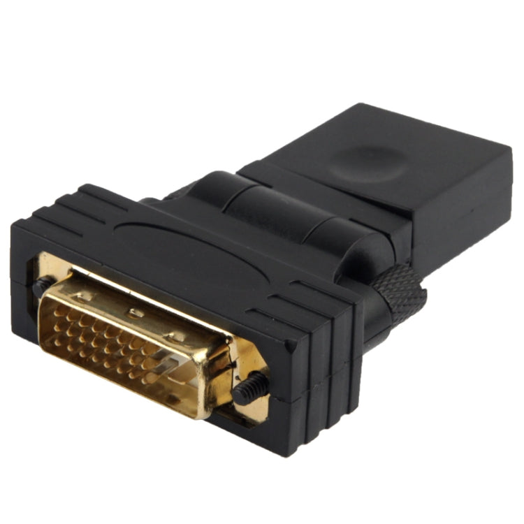 360 Degree Rotation Gold Plated DVI 24+1 Pin Male to 19 Pin HDMI Female Adapter, DVI 24+1Pin Male to HDMI Female – Durable Build, Easy to Use