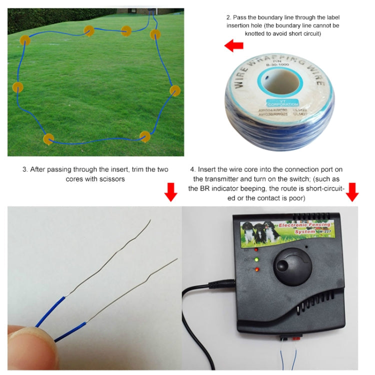 W-227 Electric Fencing Shock Collar System for Pet Dog Cat, W-227 – Durable Build, Easy to Use