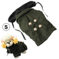 Gorgeous Woolen Cloth with Fur Collar Dog Coat Pet Clothes, Size: XL , Size: S(Deep Green) Size: S(Deep Green) Deep Green