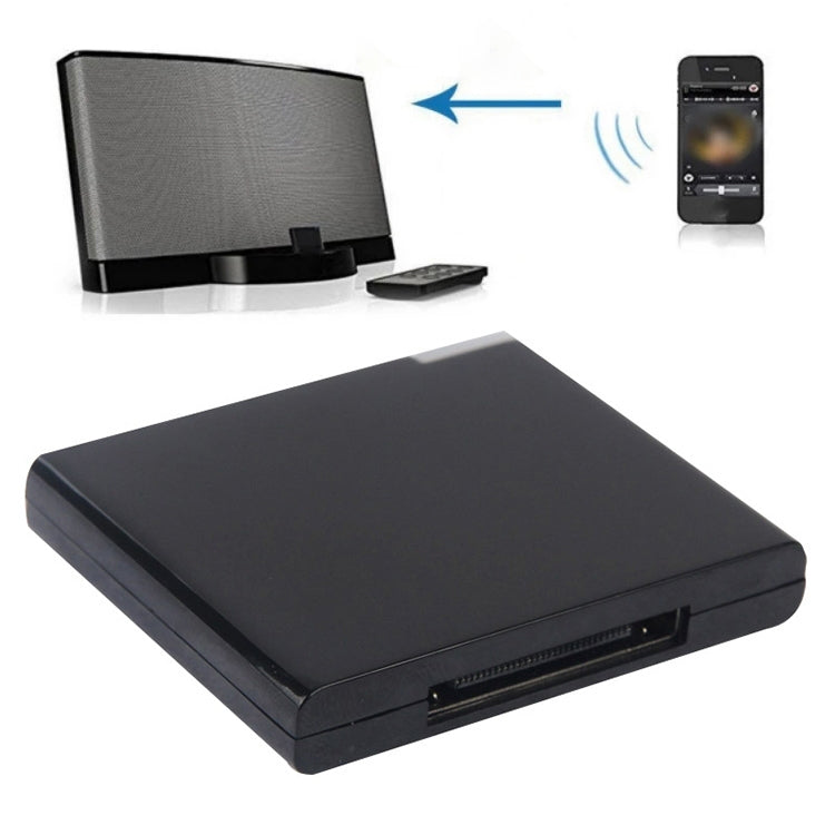 Wireless Bluetooth Music Receiver For iPhone 4 & 4S / (iPad 3) / iPad 2... Bluetooth V2.1 Black Black