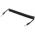 Spring Coiled 3.5mm Aux Cable, Compatible with Phones, Tablets, Headphones, MP3 Player, Car/Home Stereo & More, Length: 20cm up to 80cm Default Title