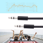 Spring Coiled 3.5mm Aux Cable, Compatible with Phones, Tablets, Headphones, MP3 Player, Car/Home Stereo & More, Length: 20cm up to 80cm