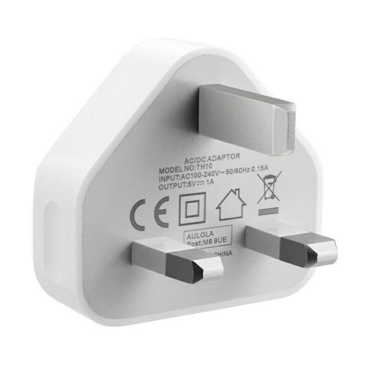 5V / 1A (UK Plug) USB Charger Adapter For iPhone, Galaxy, Huawei, Xiaomi, LG, HTC and Other Smart Phones, Rechargeable Devices