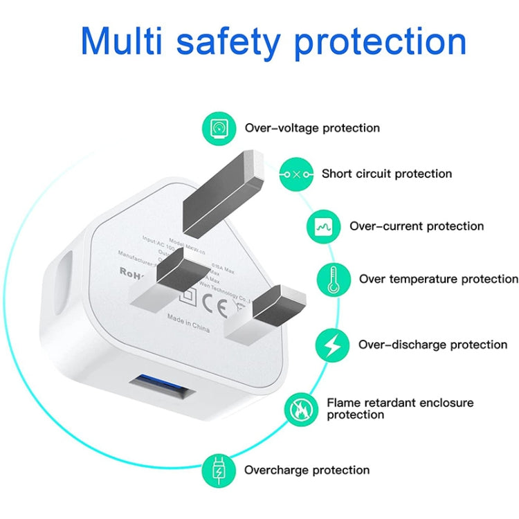 5V / 1A (UK Plug) USB Charger Adapter For iPhone, Galaxy, Huawei, Xiaomi, LG, HTC and Other Smart Phones, Rechargeable Devices