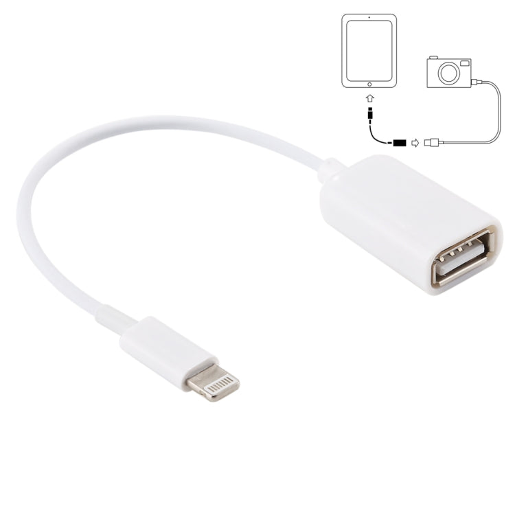 USB Cable – Female to 8pin Male OTG Adapter Cable, Support iOS 10.2 and Below,... Default Title