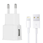 Charger Sync Cable + EU Plug Travel Charger, EU Plug EU Plug