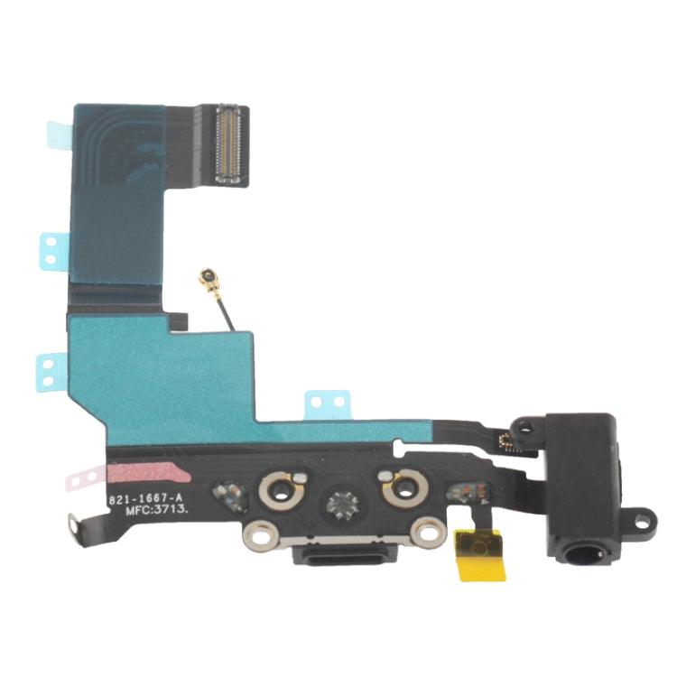 Original Charging Connector + Headphone Jack Flex Cable for iPhone 5S , For iPhone 5S For iPhone 5S