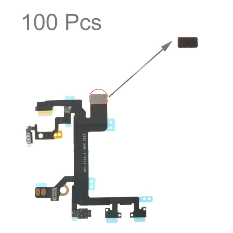 100 PCS Sponge Foam Pad for iPhone 5S Power Button Flex Cable, For 5S Power Flex Cable For 5S Power Flex Cable