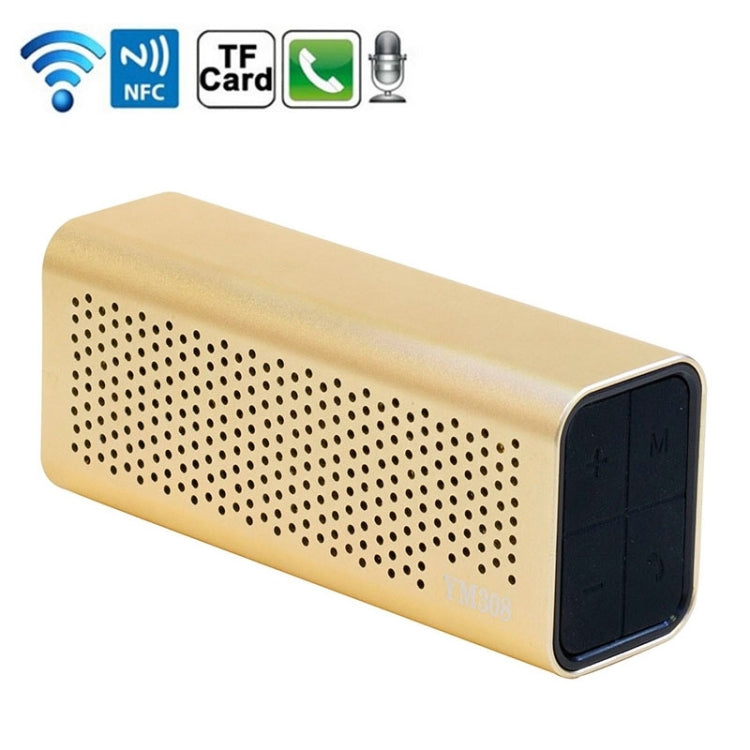 YM-308 Bluetooth Speaker – NFC Gold
