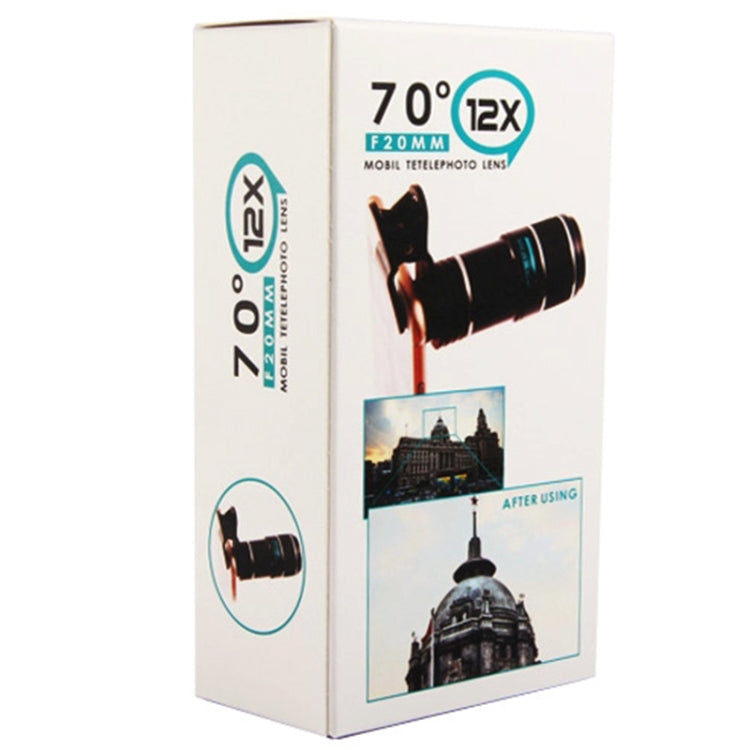 Camera Lens – Universal 12X Zoom Optical Zoom Telescope Lens with Clip
