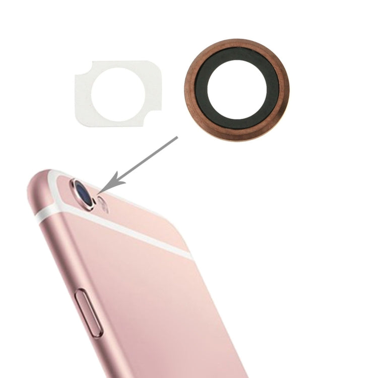 Rear Camera Lens Ring + Flashlight Bracker for iPhone 6s Plus, 10 Pairs / Set, For iPhone 6s Plus For iPhone 6s Plus