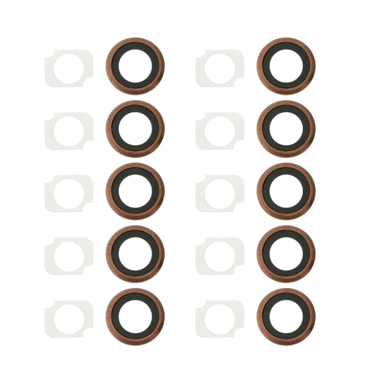 Rear Camera Lens Ring + Flashlight Bracker for iPhone 6s Plus, 10 Pairs / Set, For iPhone 6s Plus