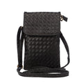 Woven Texture Universal Vertical Style Universal PU Leather Carrying Bag for iPhone 6s Plus / 6 Plus, Galaxy Note 5 & Note 4 & Note 3 / A8 / S6 edge / S6 edge+, Huawei P8 / P7 / Honor 6 Plus Black