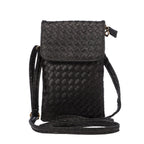 Woven Texture Universal Vertical Style Universal PU Leather Carrying Bag for iPhone 6s Plus / 6 Plus, Galaxy Note 5 & Note 4 & Note 3 / A8 / S6 edge / S6 edge+, Huawei P8 / P7 / Honor 6 Plus Black