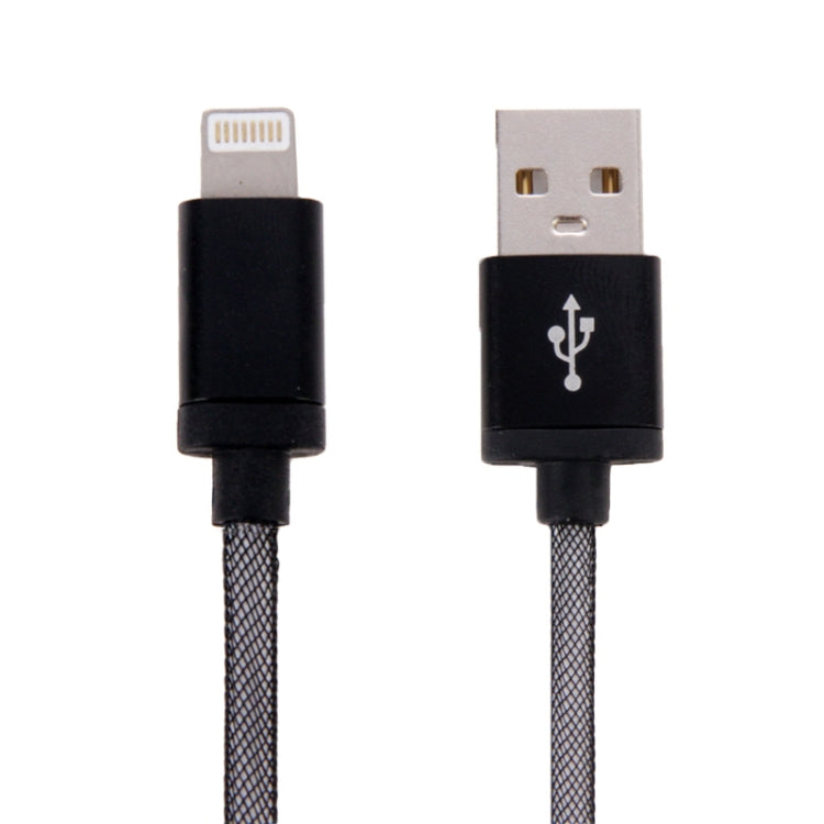 Net Style Metal Head 8 Pin to USB Data / Charger Cable, Cable Length: 25cm Black