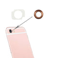 10 Pairs / Set Rear Camera Lens Ring + Flashlight Bracker for iPhone 6 Plus & 6s Plus, Rose Gold, For iPhone 6 Plus Rose Gold Rose Gold