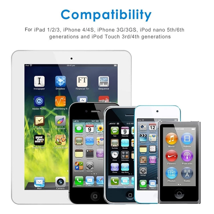 30 Pin Male to USB Male Charging & Data Sync Cable for iPad / 2 / 3,...